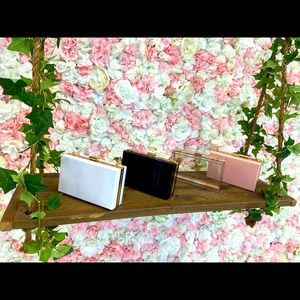 Acrylic purses with gold chain